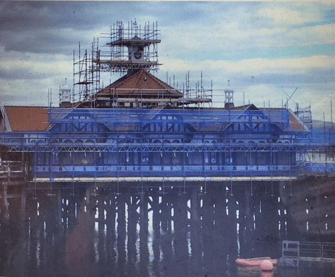 Scaffold at Dunoon Pier